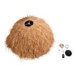 GLOBOSTAR® GUADELOUPE 02155 Boho Κρεμαστό Φωτιστικό Οροφής με Ντουί 1 x E27 AC 220-240V IP20 - Καφέ - Μ80 x Π80 x Υ60cm - Image 11