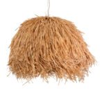 GLOBOSTAR® GUADELOUPE 02155 Boho Κρεμαστό Φωτιστικό Οροφής με Ντουί 1 x E27 AC 220-240V IP20 - Καφέ - Μ80 x Π80 x Υ60cm - Image 5