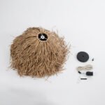 GLOBOSTAR® GUADELOUPE 02157 Boho Κρεμαστό Φωτιστικό Οροφής με Ντουί 1 x E27 AC 220-240V IP20 - Μπεζ - Μ50 x Π50 x Υ40cm - Image 10