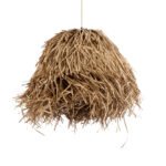 GLOBOSTAR® GUADELOUPE 02157 Boho Κρεμαστό Φωτιστικό Οροφής με Ντουί 1 x E27 AC 220-240V IP20 - Μπεζ - Μ50 x Π50 x Υ40cm - Image 2