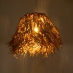 GLOBOSTAR® GUADELOUPE 02157 Boho Κρεμαστό Φωτιστικό Οροφής με Ντουί 1 x E27 AC 220-240V IP20 - Μπεζ - Μ50 x Π50 x Υ40cm - Image 3