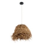 GLOBOSTAR® GUADELOUPE 02157 Boho Κρεμαστό Φωτιστικό Οροφής με Ντουί 1 x E27 AC 220-240V IP20 - Μπεζ - Μ50 x Π50 x Υ40cm - Image 4