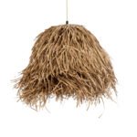 GLOBOSTAR® GUADELOUPE 02157 Boho Κρεμαστό Φωτιστικό Οροφής με Ντουί 1 x E27 AC 220-240V IP20 - Μπεζ - Μ50 x Π50 x Υ40cm - Image 5