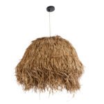 GLOBOSTAR® GUADELOUPE 02158 Boho Κρεμαστό Φωτιστικό Οροφής με Ντουί 1 x E27 AC 220-240V IP20 - Μπεζ - Μ80 x Π80 x Υ60cm - Image 4