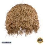 GLOBOSTAR® GUADELOUPE 02159 Boho Κρεμαστό Φωτιστικό Οροφής με Ντουί 1 x E27 AC 220-240V IP20 - Μπεζ - Μ120 x Π120 x Υ100cm