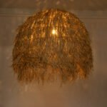 GLOBOSTAR® GUADELOUPE 02159 Boho Κρεμαστό Φωτιστικό Οροφής με Ντουί 1 x E27 AC 220-240V IP20 - Μπεζ - Μ120 x Π120 x Υ100cm - Image 3