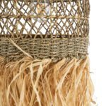 GLOBOSTAR® SAINTLUCIA 02160 Boho Κρεμαστό Φωτιστικό Οροφής με Ντουί 1 x E27 AC 220-240V IP20 - Μπεζ & Καφέ - Μ30 x Π30 x Υ90cm - Image 9