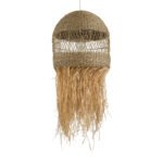 GLOBOSTAR® SAINTLUCIA 02161 Boho Κρεμαστό Φωτιστικό Οροφής με Ντουί 1 x E27 AC 220-240V IP20 - Μπεζ - Μ66 x Π66 x Υ120cm - Image 2