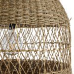 GLOBOSTAR® SAINTLUCIA 02161 Boho Κρεμαστό Φωτιστικό Οροφής με Ντουί 1 x E27 AC 220-240V IP20 - Μπεζ - Μ66 x Π66 x Υ120cm - Image 8