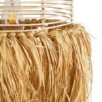 GLOBOSTAR® BASSETERRE 02162 Boho Κρεμαστό Φωτιστικό Οροφής με Ντουί 1 x E27 AC 220-240V IP20 - Μπεζ - Μ35 x Π35 x Υ60cm - Image 9