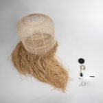 GLOBOSTAR® BASSETERRE 02163 Boho Κρεμαστό Φωτιστικό Οροφής με Ντουί 1 x E27 AC 220-240V IP20 - Μπεζ & Καφέ - Μ70 x Π70 x Υ170cm - Image 10