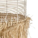 GLOBOSTAR® BASSETERRE 02163 Boho Κρεμαστό Φωτιστικό Οροφής με Ντουί 1 x E27 AC 220-240V IP20 - Μπεζ & Καφέ - Μ70 x Π70 x Υ170cm - Image 8