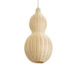 GLOBOSTAR® KINGSTOWN 02168 Boho Κρεμαστό Φωτιστικό Οροφής με Ντουί 1 x E27 AC 220-240V IP20 - Μπεζ - Μ30 x Π30 x Υ60cm - Image 2