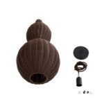 GLOBOSTAR® KINGSTOWN 02169 Boho Κρεμαστό Φωτιστικό Οροφής με Ντουί 1 x E27 AC 220-240V IP20 - Καφέ - Μ30 x Π30 x Υ60cm - Image 10