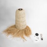 GLOBOSTAR® LETA 02171 Boho Κρεμαστό Φωτιστικό Οροφής με Ντουί 1 x E27 AC 220-240V IP20 - Μπεζ - Μ50 x Π50 x Υ150cm - Image 10