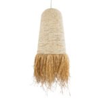 GLOBOSTAR® LETA 02171 Boho Κρεμαστό Φωτιστικό Οροφής με Ντουί 1 x E27 AC 220-240V IP20 - Μπεζ - Μ50 x Π50 x Υ150cm - Image 5