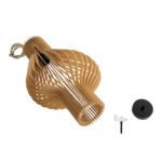 GLOBOSTAR® SCANDINAVIA 02172 Boho Κρεμαστό Φωτιστικό Οροφής με Ντουί 1 x E27 AC 220-240V IP20 - Μπεζ - Μ32 x Π32 x Υ56cm - Image 11