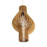 GLOBOSTAR® SCANDINAVIA 02172 Boho Κρεμαστό Φωτιστικό Οροφής με Ντουί 1 x E27 AC 220-240V IP20 - Μπεζ - Μ32 x Π32 x Υ56cm - Image 6