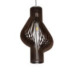 GLOBOSTAR® MIHIRO 02173 Boho Κρεμαστό Φωτιστικό Οροφής με Ντουί 1 x E27 AC 220-240V IP20 - Καφέ - Μ32 x Π32 x Υ56cm - Image 2