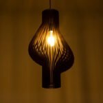 GLOBOSTAR® MIHIRO 02173 Boho Κρεμαστό Φωτιστικό Οροφής με Ντουί 1 x E27 AC 220-240V IP20 - Καφέ - Μ32 x Π32 x Υ56cm - Image 3