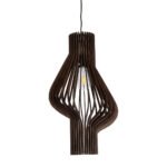 GLOBOSTAR® MIHIRO 02173 Boho Κρεμαστό Φωτιστικό Οροφής με Ντουί 1 x E27 AC 220-240V IP20 - Καφέ - Μ32 x Π32 x Υ56cm - Image 5