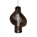 GLOBOSTAR® MIHIRO 02173 Boho Κρεμαστό Φωτιστικό Οροφής με Ντουί 1 x E27 AC 220-240V IP20 - Καφέ - Μ32 x Π32 x Υ56cm - Image 6