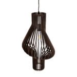 GLOBOSTAR® MIHIRO 02173 Boho Κρεμαστό Φωτιστικό Οροφής με Ντουί 1 x E27 AC 220-240V IP20 - Καφέ - Μ32 x Π32 x Υ56cm - Image 7