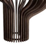 GLOBOSTAR® MIHIRO 02173 Boho Κρεμαστό Φωτιστικό Οροφής με Ντουί 1 x E27 AC 220-240V IP20 - Καφέ - Μ32 x Π32 x Υ56cm - Image 9