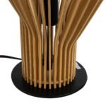 GLOBOSTAR® MIHIRO 02176 Boho Επιτραπέζιο Φωτιστικό Πορτατίφ με Ντουί 1 x E27 AC 220-240V IP20 - Καφέ & Μαύρο - Μ33 x Π33 x Υ57cm - Image 7