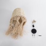 GLOBOSTAR® AREMBEPE 02178 Boho Κρεμαστό Φωτιστικό Οροφής με Ντουί 1 x E27 AC 220-240V IP20 - Μπεζ - Μ34 x Π34 x Υ70cm - Image 10