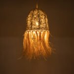 GLOBOSTAR® AREMBEPE 02178 Boho Κρεμαστό Φωτιστικό Οροφής με Ντουί 1 x E27 AC 220-240V IP20 - Μπεζ - Μ34 x Π34 x Υ70cm - Image 3