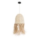 GLOBOSTAR® AREMBEPE 02178 Boho Κρεμαστό Φωτιστικό Οροφής με Ντουί 1 x E27 AC 220-240V IP20 - Μπεζ - Μ34 x Π34 x Υ70cm - Image 4