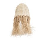 GLOBOSTAR® AREMBEPE 02178 Boho Κρεμαστό Φωτιστικό Οροφής με Ντουί 1 x E27 AC 220-240V IP20 - Μπεζ - Μ34 x Π34 x Υ70cm - Image 6