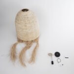 GLOBOSTAR® AREMBEPE 02179 Boho Κρεμαστό Φωτιστικό Οροφής με Ντουί 1 x E27 AC 220-240V IP20 - Μπεζ - Μ60 x Π60 x Υ130cm - Image 10