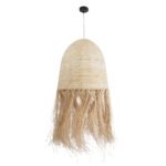 GLOBOSTAR® AREMBEPE 02179 Boho Κρεμαστό Φωτιστικό Οροφής με Ντουί 1 x E27 AC 220-240V IP20 - Μπεζ - Μ60 x Π60 x Υ130cm - Image 4