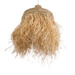 GLOBOSTAR® PORTOFERRAIO 02185 Boho Κρεμαστό Φωτιστικό Οροφής με Ντουί 1 x E27 AC 220-240V IP20 - Μπεζ - Μ50 x Π50 x Υ80cm - Image 6