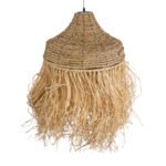 GLOBOSTAR® PORTOFERRAIO 02185 Boho Κρεμαστό Φωτιστικό Οροφής με Ντουί 1 x E27 AC 220-240V IP20 - Μπεζ - Μ50 x Π50 x Υ80cm - Image 7