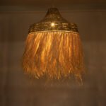 GLOBOSTAR® PORTOFERRAIO 02186 Boho Κρεμαστό Φωτιστικό Οροφής με Ντουί 1 x E27 AC 220-240V IP20 - Μπεζ - Μ80 x Π80 x Υ120cm - Image 3