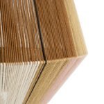 GLOBOSTAR® SALERNO 02187 Boho Κρεμαστό Φωτιστικό Οροφής με Ντουί 1 x E27 AC 220-240V IP20 - Μπεζ & Καφέ - Μ50 x Π50 x Υ50cm - Image 8