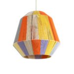 GLOBOSTAR® SALERNO 02188 Boho Κρεμαστό Φωτιστικό Οροφής με Ντουί 1 x E27 AC 220-240V IP20 - Πολύχρωμο - Μ50 x Π50 x Υ50cm - Image 2