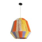 GLOBOSTAR® SALERNO 02188 Boho Κρεμαστό Φωτιστικό Οροφής με Ντουί 1 x E27 AC 220-240V IP20 - Πολύχρωμο - Μ50 x Π50 x Υ50cm - Image 4