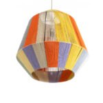 GLOBOSTAR® SALERNO 02188 Boho Κρεμαστό Φωτιστικό Οροφής με Ντουί 1 x E27 AC 220-240V IP20 - Πολύχρωμο - Μ50 x Π50 x Υ50cm - Image 6