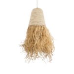 GLOBOSTAR® LETA 02189 Boho Κρεμαστό Φωτιστικό Οροφής με Ντουί 1 x E27 AC 220-240V IP20 - Μπεζ - Μ34 x Π34 x Υ70cm - Image 2
