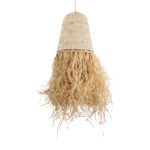 GLOBOSTAR® LETA 02189 Boho Κρεμαστό Φωτιστικό Οροφής με Ντουί 1 x E27 AC 220-240V IP20 - Μπεζ - Μ34 x Π34 x Υ70cm - Image 5