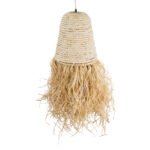 GLOBOSTAR® LETA 02189 Boho Κρεμαστό Φωτιστικό Οροφής με Ντουί 1 x E27 AC 220-240V IP20 - Μπεζ - Μ34 x Π34 x Υ70cm - Image 7