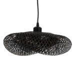 GLOBOSTAR® MEXICO 02200 Boho Κρεμαστό Φωτιστικό Οροφής με Ντουί 1 x E27 AC 220-240V IP20 - Μαύρο - Μ40 x Π30 x Υ13cm - Image 5