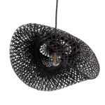 GLOBOSTAR® MEXICO 02200 Boho Κρεμαστό Φωτιστικό Οροφής με Ντουί 1 x E27 AC 220-240V IP20 - Μαύρο - Μ40 x Π30 x Υ13cm - Image 6