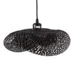 GLOBOSTAR® MEXICO 02200 Boho Κρεμαστό Φωτιστικό Οροφής με Ντουί 1 x E27 AC 220-240V IP20 - Μαύρο - Μ40 x Π30 x Υ13cm - Image 7