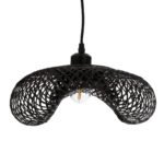 GLOBOSTAR® MEXICO 02200 Boho Κρεμαστό Φωτιστικό Οροφής με Ντουί 1 x E27 AC 220-240V IP20 - Μαύρο - Μ40 x Π30 x Υ13cm - Image 9