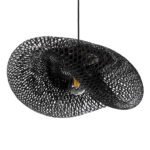 GLOBOSTAR® MEXICO 02201 Boho Κρεμαστό Φωτιστικό Οροφής με Ντουί 1 x E27 AC 220-240V IP20 - Μαύρο - Μ65 x Π45 x Υ18cm - Image 6